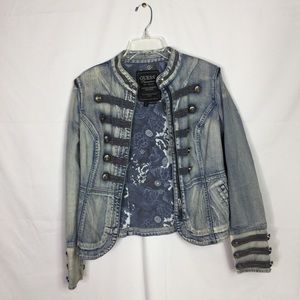 Military style Jean jacket